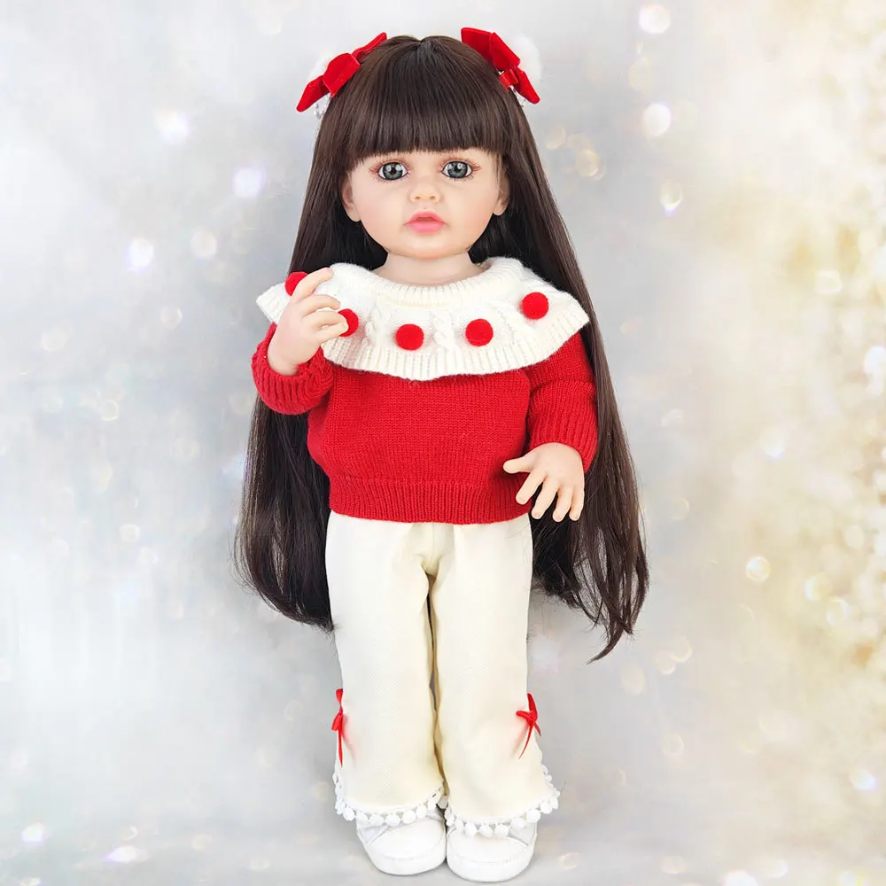 Lifelike Reborn Dolls Realistic Full Silicone Baby Bebe Vinyl 50cm Newborn Girl Doll Princess Toddler Toy Gift