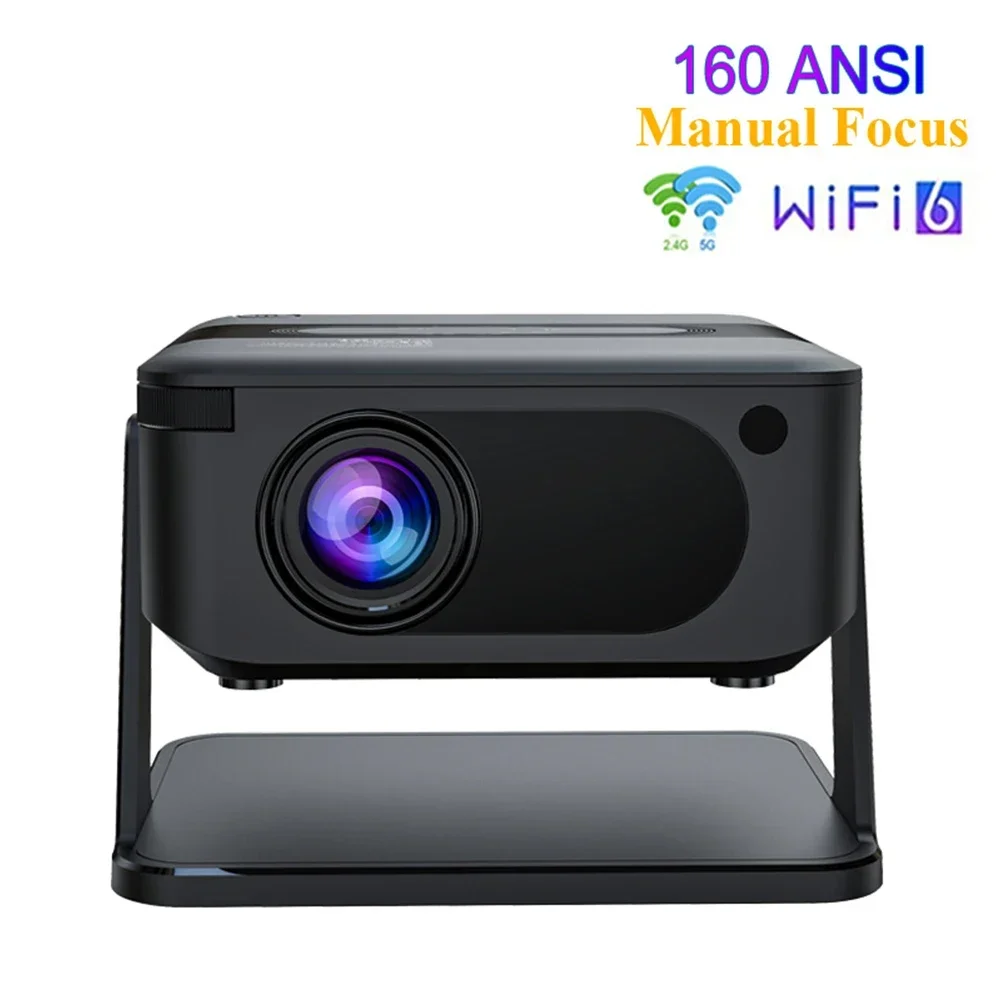 HA109 Smart Projector Native 1280×720P Android11 Dual WIFI5 BT5 LED Outdoor Proable Projector 180°Rotable Beam Projectors