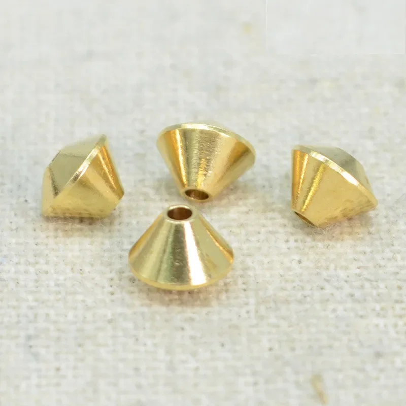 

100 PCS 4.5-5-6-6.5-7mm Metal Brass Spacer Beads Connector For Diy Jewelry Making Ornaments