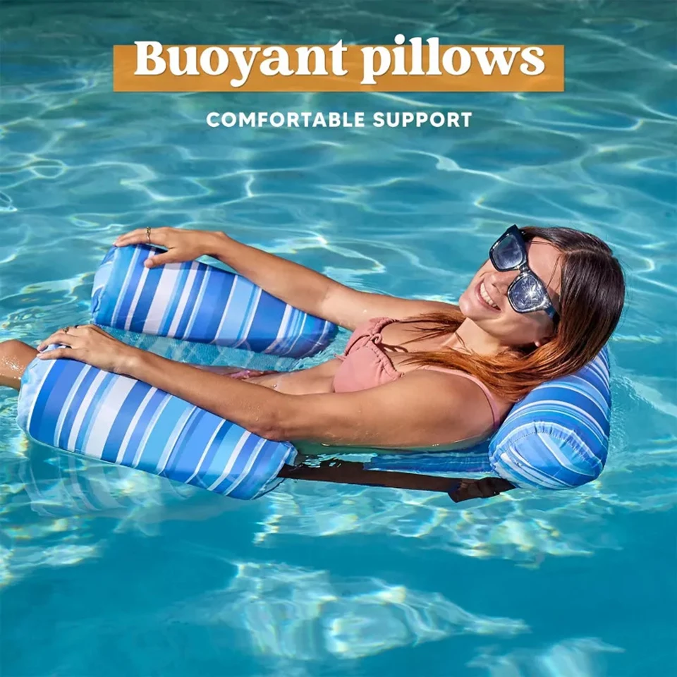 Aufblasbare Schwimmliegen für Erwachsene, Schwimmender Liegestuhl für den Pool, Party-Schwimmkissen für Sommer, Wasser, Strand, See FY-1 – Detail 7