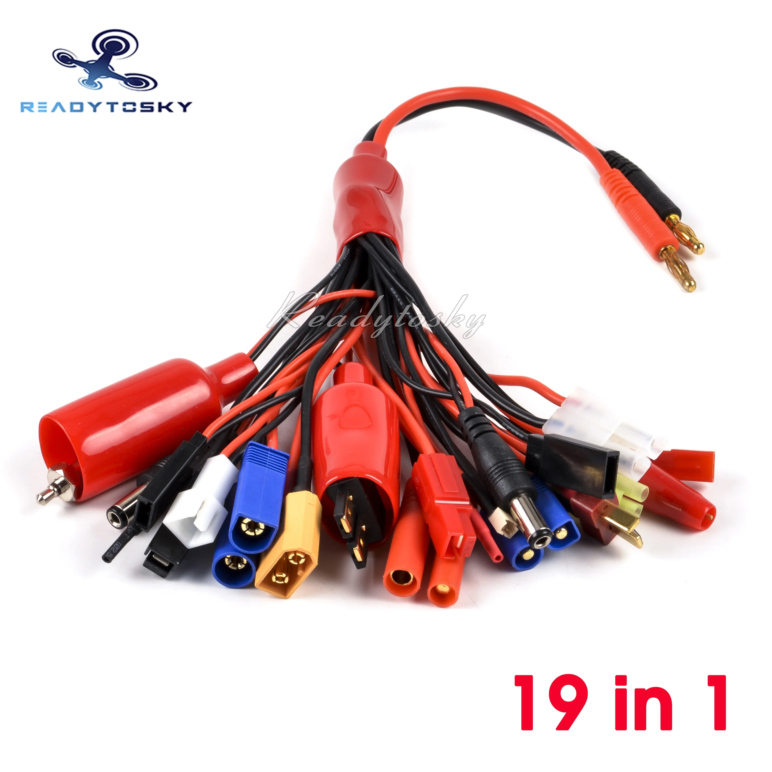 다기능 밸런스 충전 9IN1 / 19IN1 케이블 어댑터 XT60 EC3 EC5 HXT TAMIYAS IMAX B6 B6AC 충전기 9 IN1 19 in 1