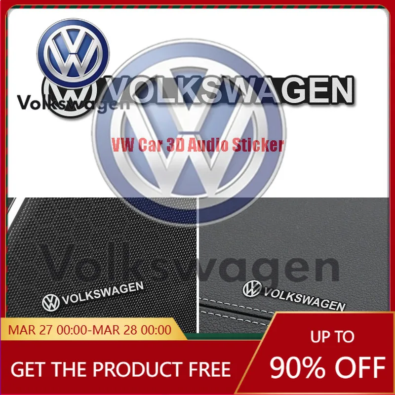 

Emblems For VW Volkswagen Car Sticker 5/10Pcs Car 3D Audio Stereo Speaker Badge Sticker Decal Accessories For Volkswagen R-Line