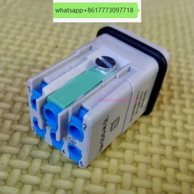 

Разъем HARTING 09120052633, быстроразъемный штекер Han-Q5/0-M-QL, немецкий оригинал, 16А, в наличии