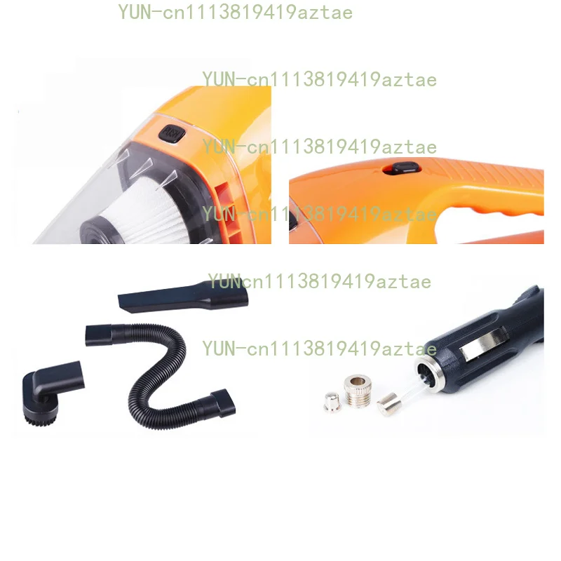Portable Mini 12V 120W Power Wet and Dry Dual-use Super Suction Handheld Car HEPA Filter