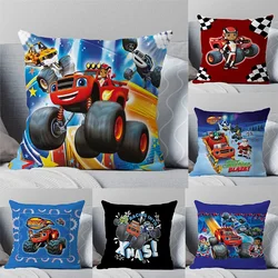 Blaze and the Monster Machines Pillow Case Home Sofa Chair Anime Print Cushion Covers Decorative Pillowcases 45*45cm No Pillow