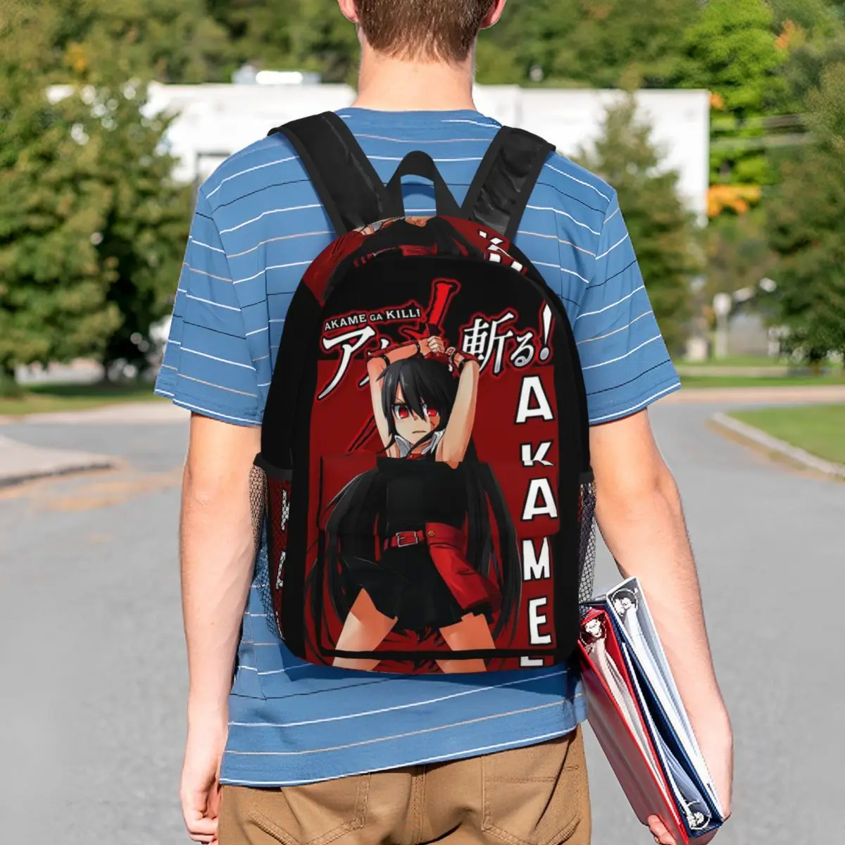 Akame Ga Kill Anime Backpack Student BookBag Children School Bag Laptop Shoulder Bags for Men Women