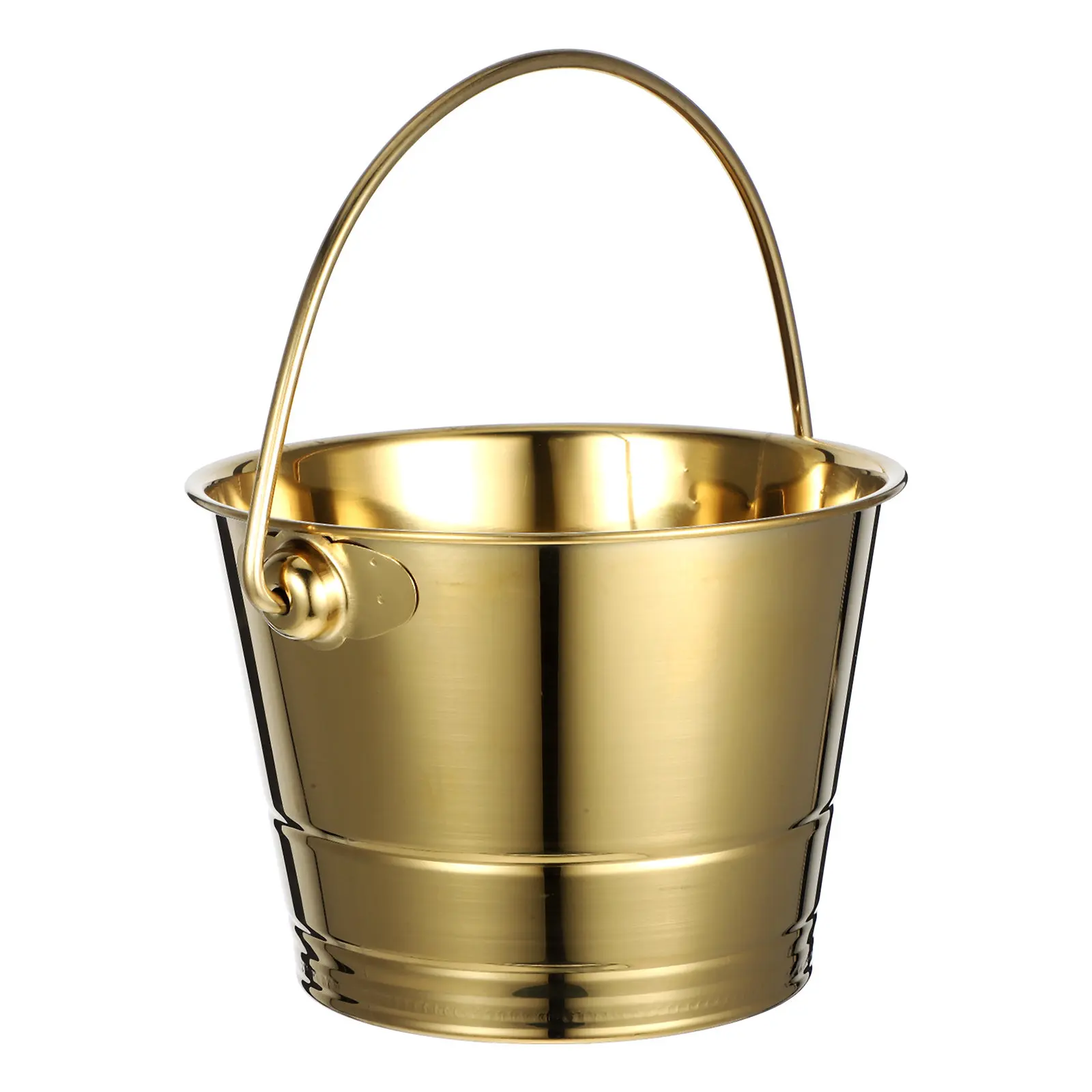 Stainless Steel Bar Ice Bucket Thickened Beer Wine Cooler Container Party Ice Cube Holder Drink Bucket Drink Buckets for Parties