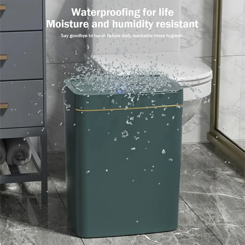 Anti-odor and anti-mosquito smart trash can automatic bagging non-contact narrow smart sensor trash can smart home 15L