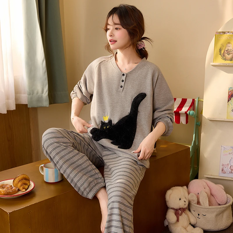 

Pajama Bottoms Sets Women Purple Galaxy Polyester Loungewear Cosmic Space Design Crew Neck Three Quarter Sleeve Ankle Length Ins