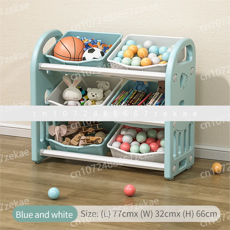 Children Plastic Cabinet Storage Shelf  for Baby Custom Kids Furniture Organizer Rack