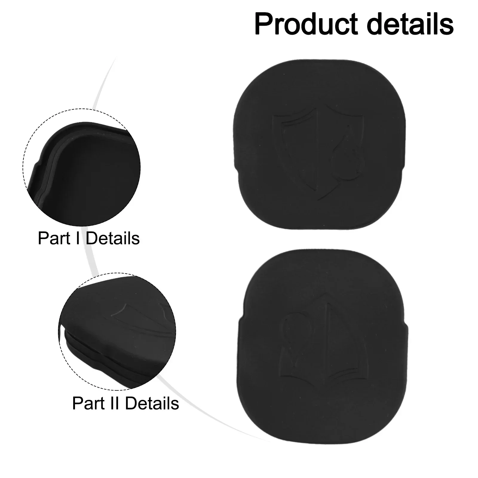 

Car Rear Protection Rear Axle Cover Practical Material Rear Axle Rubber Protective Cover Automotive Interior Sticker Black