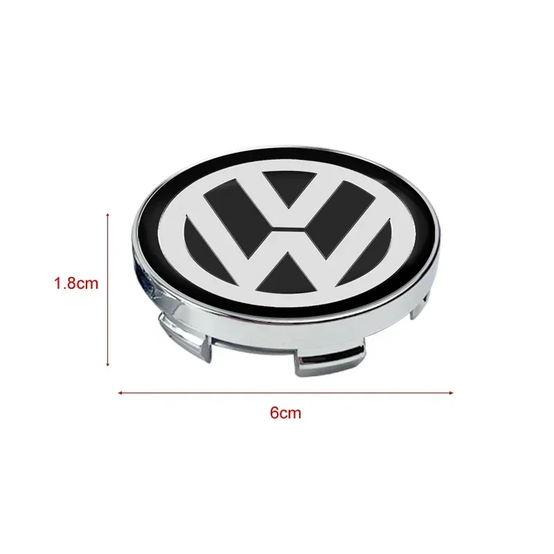 4 pçs 56/60mm tampa central da roda logotipo hub capa emblema emblema para volkswagen polo passat b5 b6 b7 t4 t5 golf 4 5 6 tiguan jetta gti