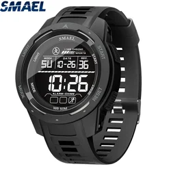 SMAEL 8105 Waterproof Watch Digital Light Stopwatch Watch for Men Digital Watches Sports LED Wristwatches Men's 50m