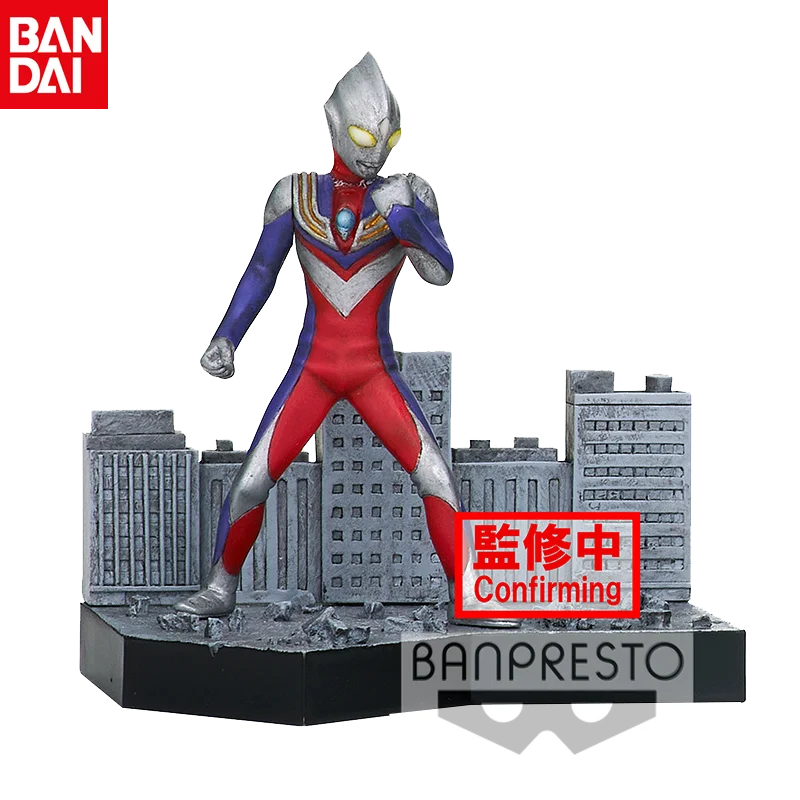 In stock Bandai Original Genuine Tokusatsu STAGEMENT (A: Ultraman Tiga) Figure Animation Action Figure Figure Holiday Gift