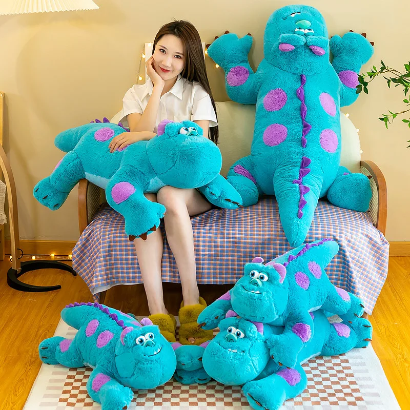 

140 см Disney, большой Джеймс П. Салливан, мягкие игрушки, монстры, плюшевые куклы, аниме, мягкая подушка, декор для комнаты, каваи, подушка, объятия, подарки для детей