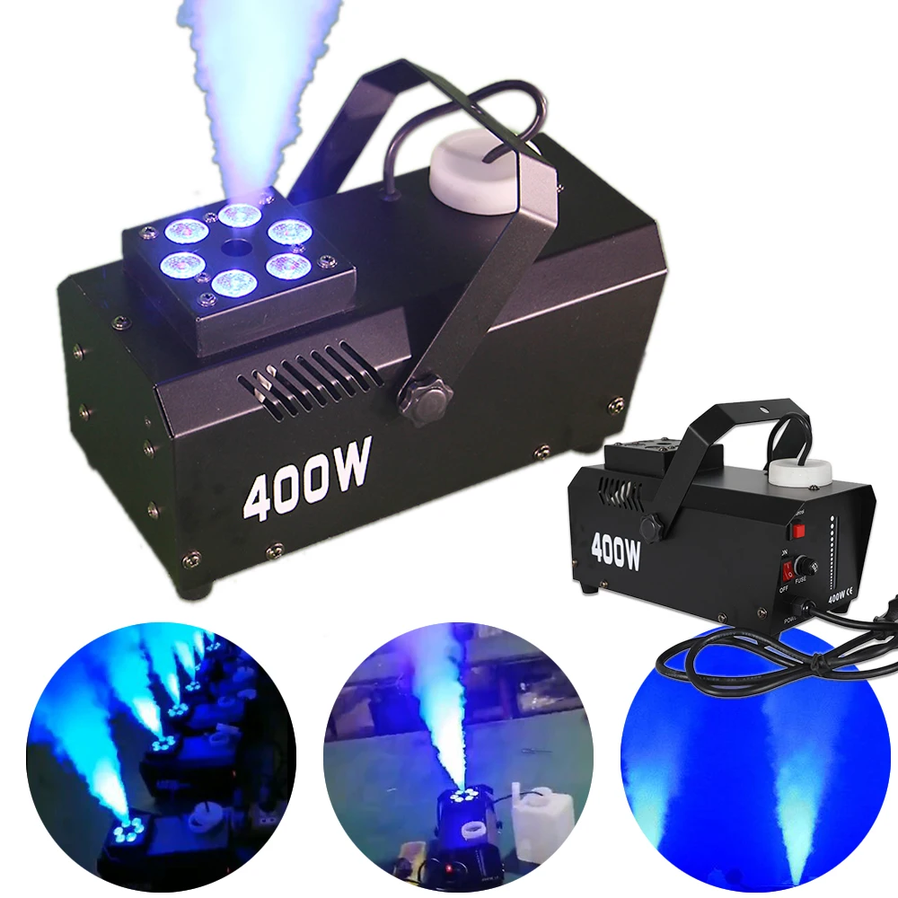 

LED 400W Air Column Machine Stage Wedding Performance Bar Remote Control LED Smoke Machine Constant Temperature Spray Machine