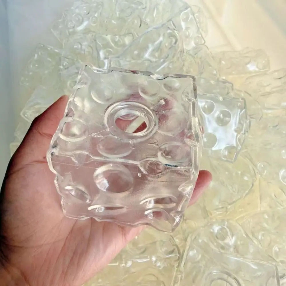 Cheese DIY Empty Ball Skin Soft TPR Flexible DIY Pressure Ball Kit Slow Rebound Transparent Handmade Ball Skin Children Gift