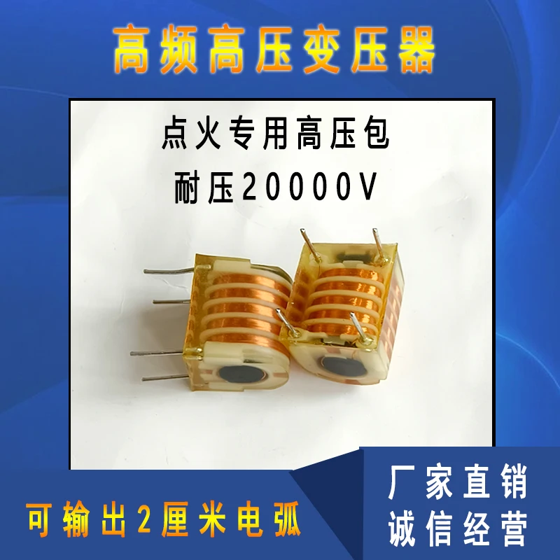 Compact High-Frequency High-Voltage Ignition Module Dedicated 20KV Transformer Ignition Coil Negative Ion