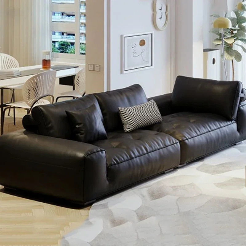 أرائك غرفة المعيشة الأنيقة الحد الأدنى من الجلد الخشبي مصمم أرائك السرير النهاري الحديثة الإيطالية كسول Woonkamer Banken أثاث فريد من نوعه