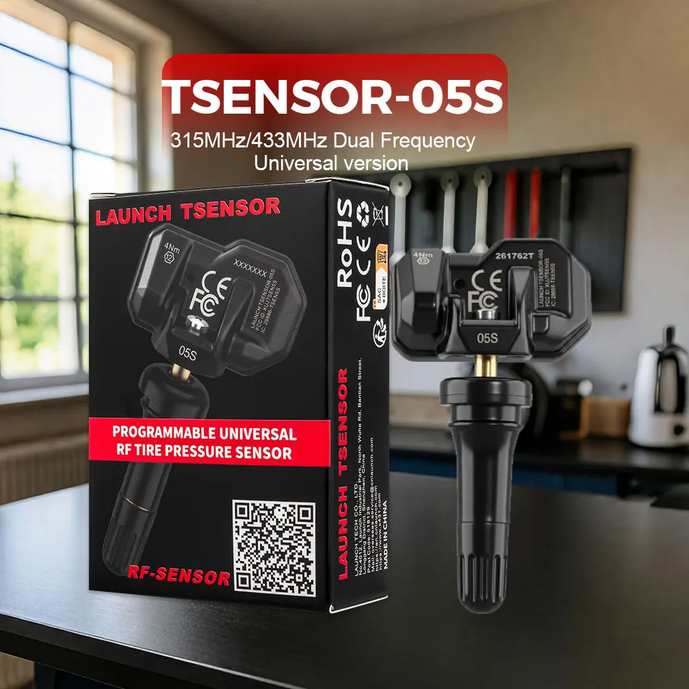 [Rubber Valve]2026 LAUNCH X431 TSENSOR-05S TPMS Sensor 315MHz/433MHz Dual Frequency OE-Sensor