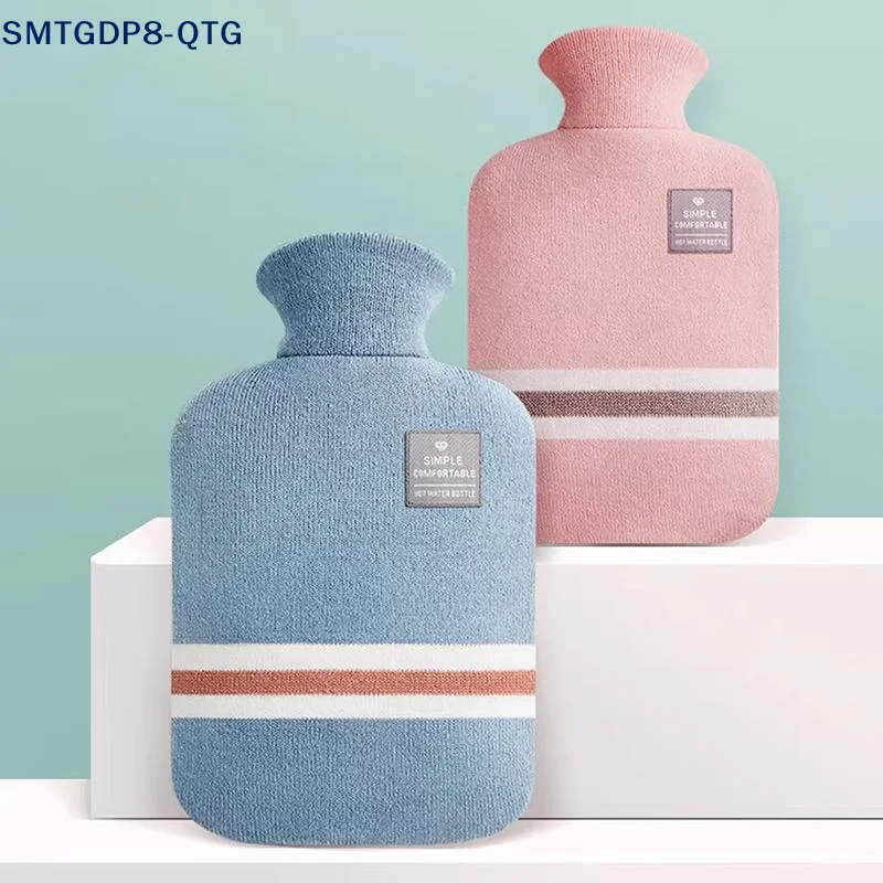 1L Or 2L Hot Water Bottle With Knitted Cover Large Capacity Hot Water Bag For Female Warm Belly Hands Inject Water Hot Water Bag