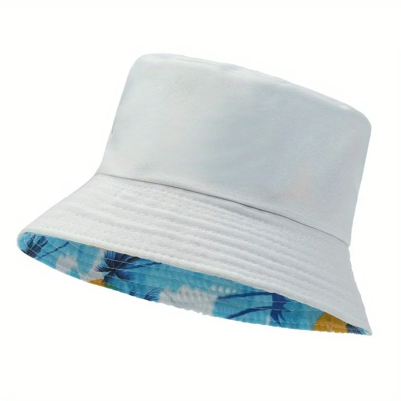 Customized Printed Logo Sun Protection And Sunshade Double-Sided Fisherman Caps Men And Women Traveling Mountaineering Basin Hat