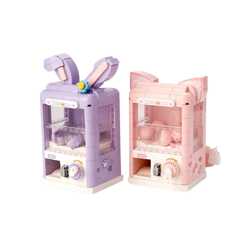 Egg Twisting Machine Building Block Toy Fox Rabbit Small Particle Creative Building Model Decoration Egg Twisting Machine