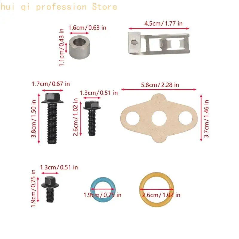 904-234 3C3Z-9T514-AD Turbolader-Montagesatz mit Dichtungen, O-Ringen und Schrauben für F550 6.0L Motor, Werkstattreparatur und – Detail 6