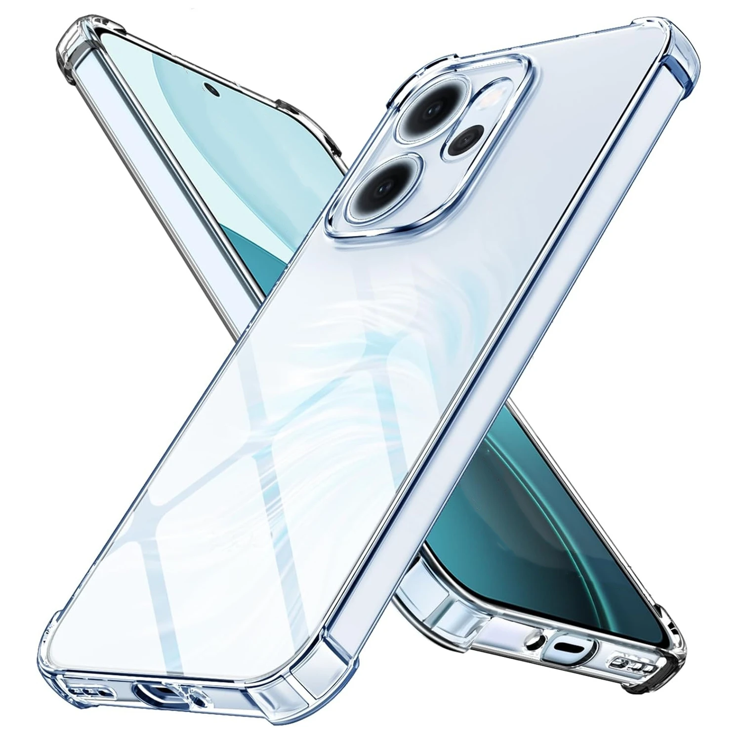 Funda Protectora Antigolpes de TPU con Esquinas Reforzadas para OPPO Reno 14 Pro 14F A79 A3 Pro A5 5G A98 A78 A58 A40 A38 A57