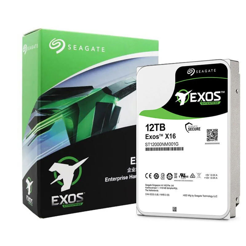 

Seagate Exos 12TB 3.5 inch Internal Server Hard Disk SATA HDD ST12000NM001G