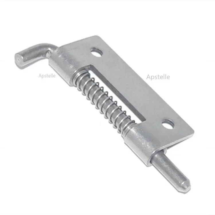 1Pc 304 Stainless Steel Loaded Hinge Bisagras Security Bolt Barrel Latch For Welding Industrial Distribution Cabinet Hardware