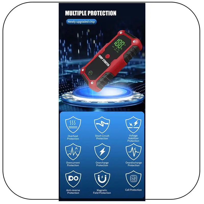 

ABNF!Portable Multifunctional Car Emergency Supply Plus Power Bank Spare Power Supply Car Spare Battery Rescue