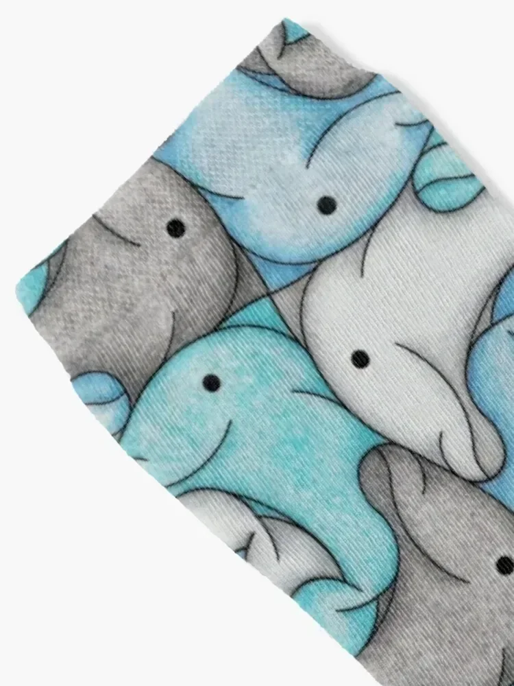 Dolphin tessellation Socks Non-slip kids Men Socks Women's