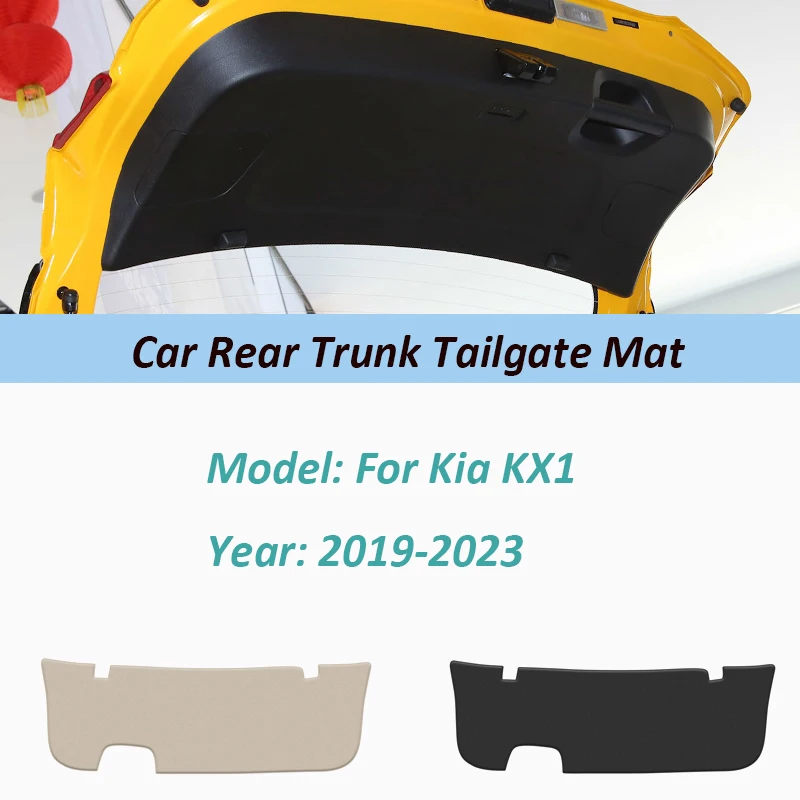 

Car Rear Trunk Tailgate Anti-Dirty Protective Mat For Kia KX1 2019 2020 2021 2022 2023 PU Leather Decoration Pad Anti-Slip Cover