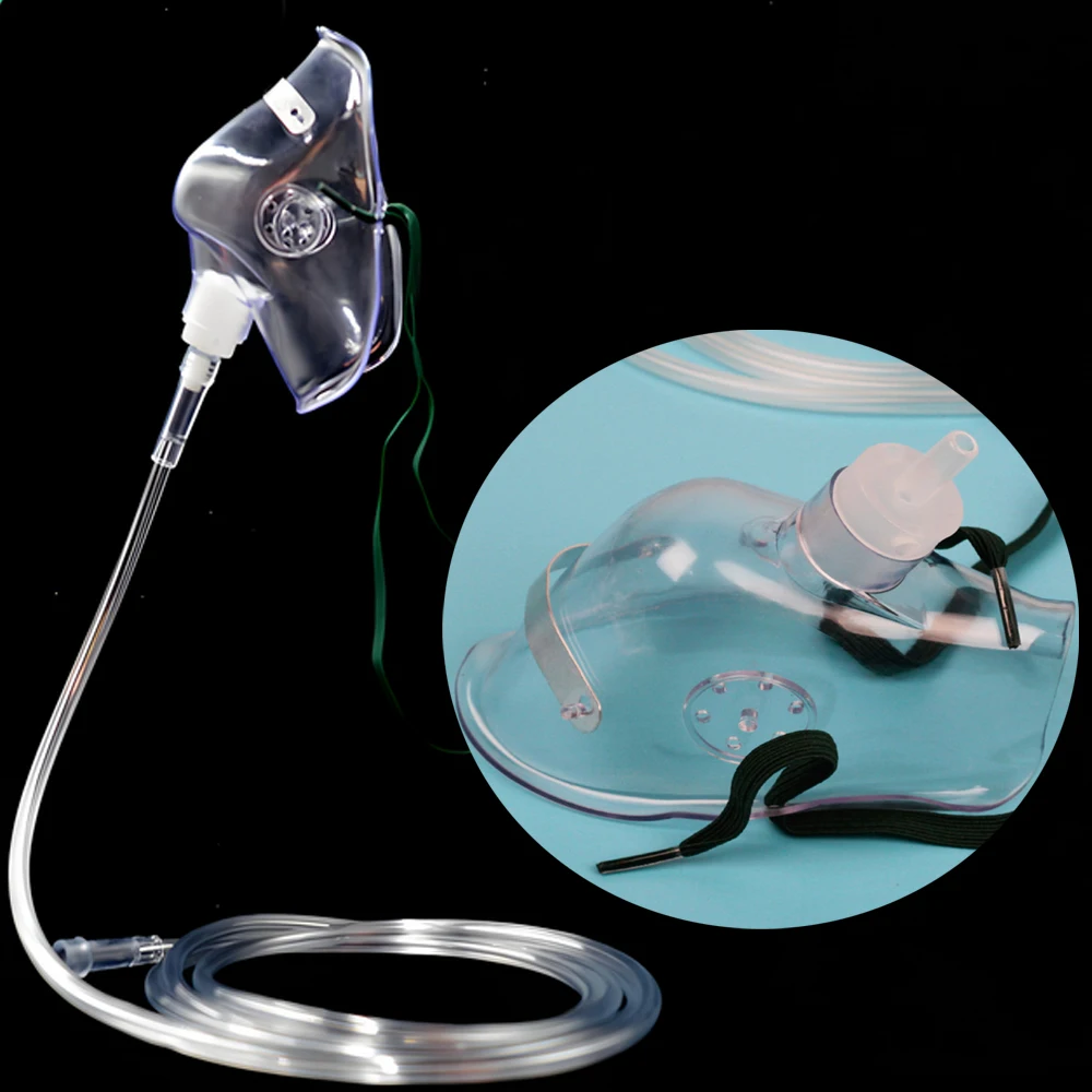 

1 комплект кислородной маски для утилизации кислородного концентратора, распылительная маска для взрослых для медицинского домашнего использования, аксессуары CPAP