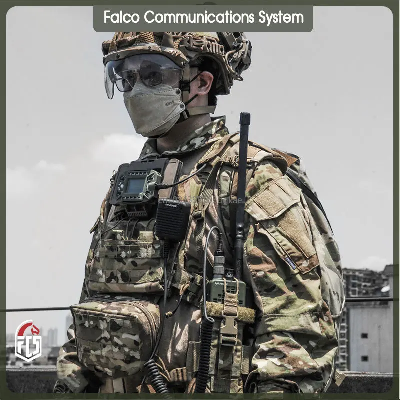 Imagem -02 - Fcs-tactical All-metal Comunicação Rádio Handconjunto Kdu Walkie-talkie Tactical Transceiver Devices an Prc152 a