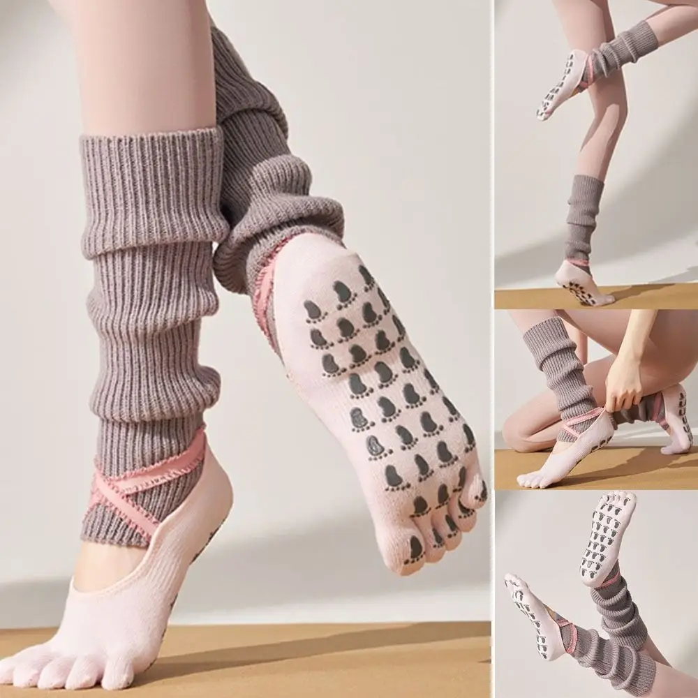 

New Cotton Pilates Socks Breathable Harajuku Street Strappy Grip Sock Casual Sweat-absorbent Yoga Socks