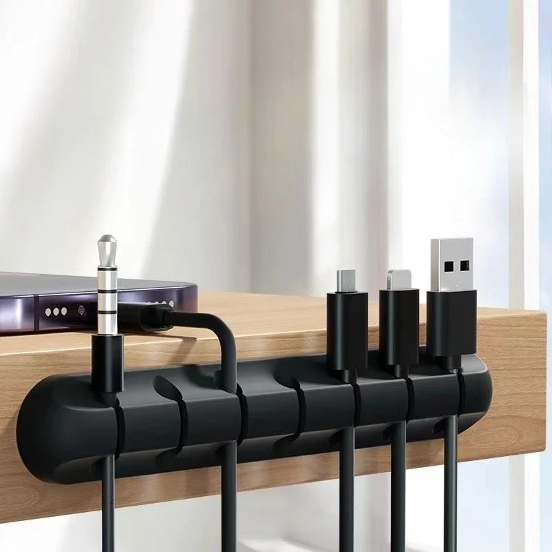 2026 New Wire Organizer Mobile Phone Charging Cable Data Cable Wire Routing Storage Cable Organizer Snap Clip