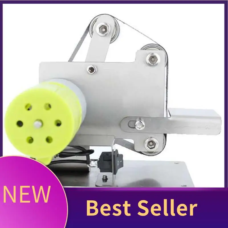 Belt Sander Electric Sanding Polishing Grinding Machine 7 Variable Speed 10 Sanding Belts For Polishing Wood EU Plug Silver