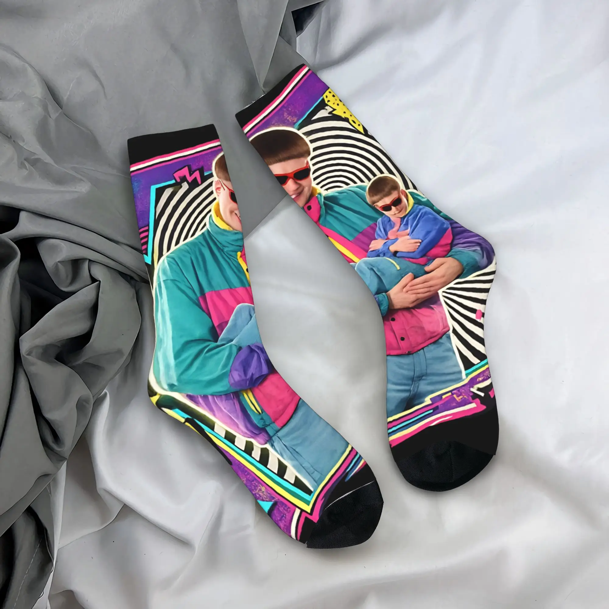 Oliver Tree American Rapper Socks Men's Women's Polyester Fashion  Socks Harajuku Spring Summer Autumn Winter Middle Tube Socks