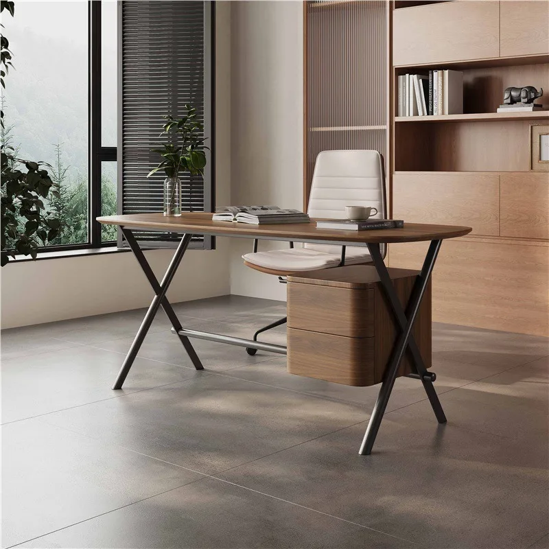 Simple Italian light luxury high-end art computer desk