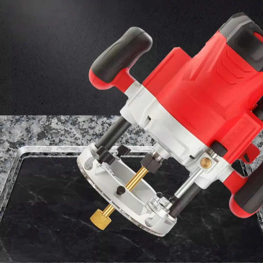 6.35/9/12.7mm CNC Stone Diamond Tools Slot Milling Cutter Edge Trimming Router Bit Granite Grinding Head Bottom Cleaning Endmill
