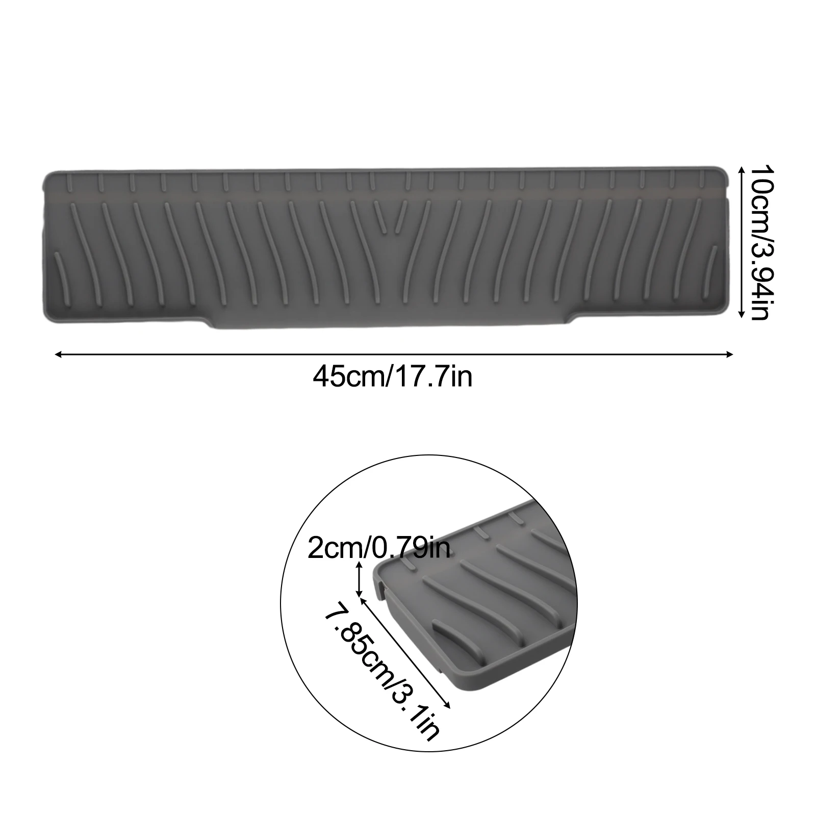 For Organized Kitchen Silicone Sink Mat Silicone Sink Mat For Kitchen Thick Silicone Material Versatile Compatibility