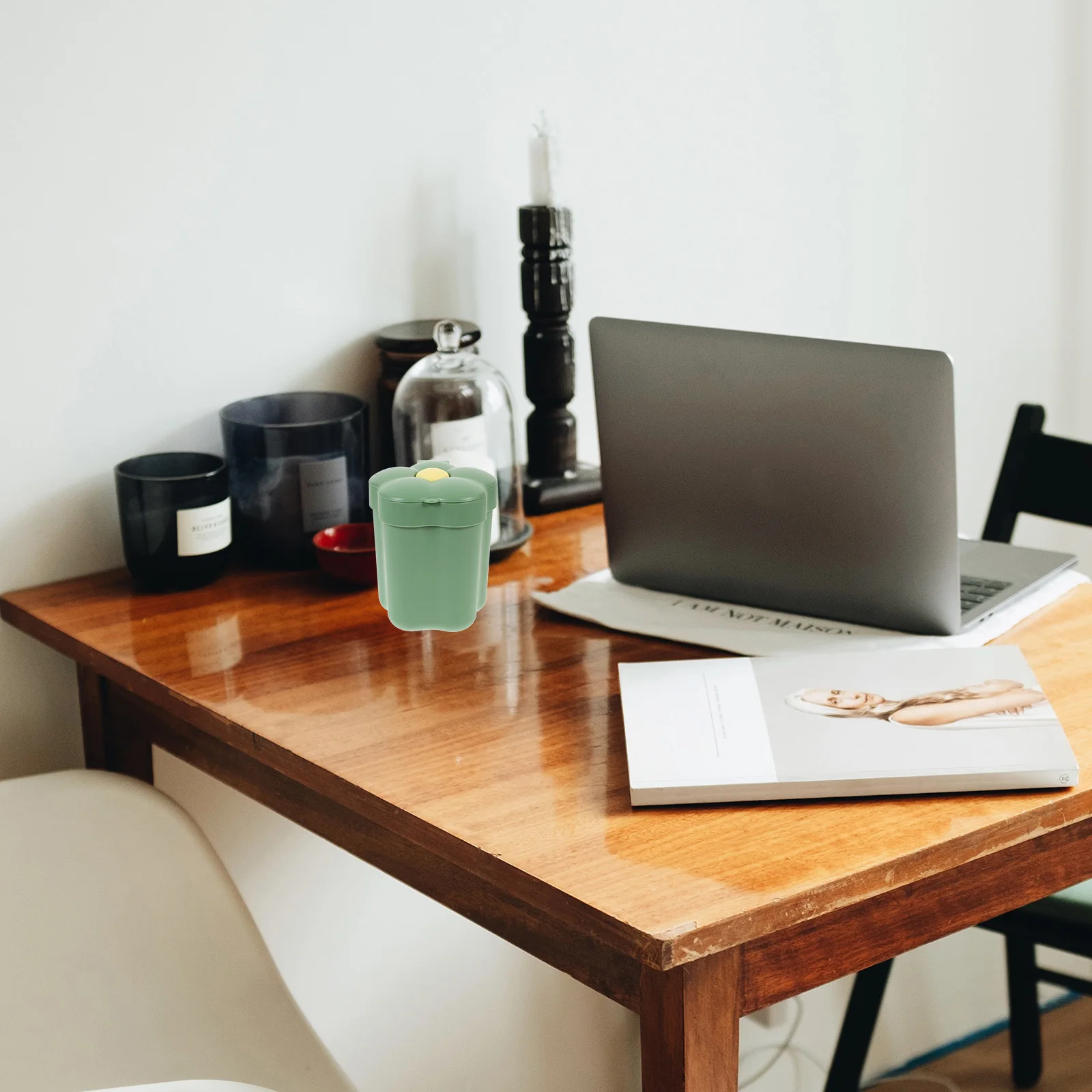 

Desktop Trash Can Table Waste Basket for Bedroom Decoration Garbage Bin Office Plastic Bathroom Cans