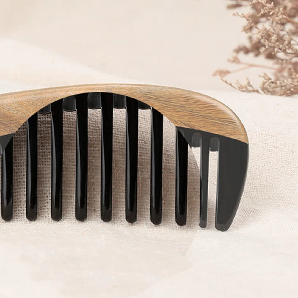 

Расческа для волос из сандалового дерева, гладкие зубцы, антистатическая круглая ручка, массаж кожи головы, стимулирует кровообращение, облегчение головного боли, натуральный
