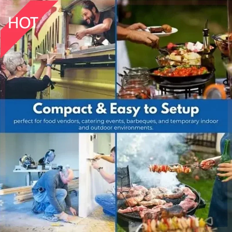 

Концессионные раковины — портативная станция для мытья рук, раковина с 4 отделениями и горячей водой, стандартный размер, оборудование для прицепа для пищевых продуктов