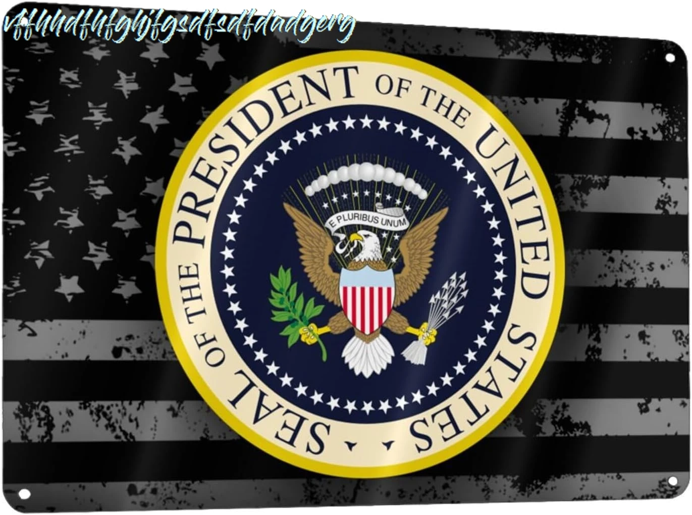 Presidential Seal United States Metal Sign, 8x12 Inch Metal Wall Art Signs Cover Aluminum for Men/Women/Indoor/Outdoor sign