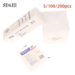 5/100/200pcs White Non-woven Lint-Free Cotton Paper Wipes Makeup Tools NonWoven Gauze Sponge Used For Wound Care