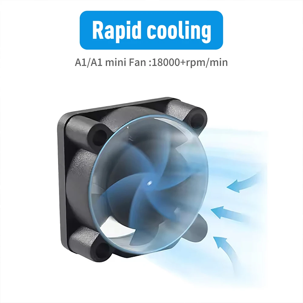 Hotend-Kühlventilator für Bambu Lab A1 A1 Mini 18000 U/min 2510 Lüfter für Bambulab A1 Hot-End-Kühlsets 3D-Drucker Ersatzteil – Detail 3