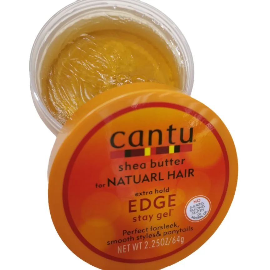 64g cantu Edge Gel Shampoo & Conditioner Coconut Curling Cream Moisturizing Curl Activator Cream with Shea Butter Natural Hair